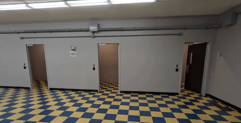 Isolation rooms in a school